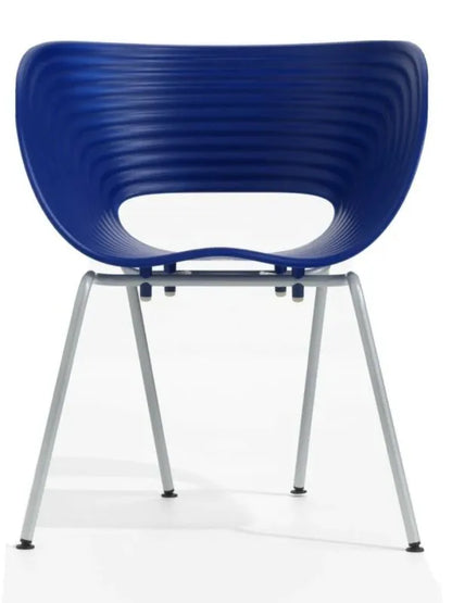 Vitra Tom Vac Plastic Shell Chair by Ron Arad – Blue Finish